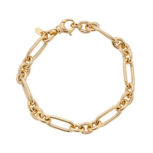 Jack Murphy Jewellers Jmj Gold Jewellery | 9ct Yellow Gold Chunky Diamond Cut Figaro Bracelet