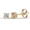Jack Murphy Jewellers Jmj Diamond Set Jewellery | Jmj Gold Jewellery | 9ct Yellow Gold Claw Set 0.20ct Diamond Earrings