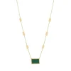 Jack Murphy Jewellers Jmj Gold Jewellery | 9ct Yellow Gold Contemporary Malachite Pendant Necklace