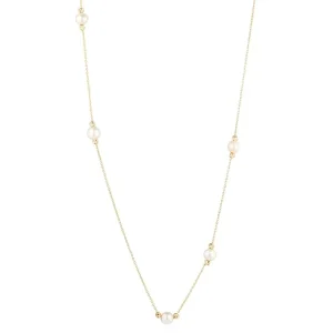 Jack Murphy Jewellers Jmj Gold Jewellery | 9ct Yellow Gold Contemporary Fresh Water Pearl Necklet
