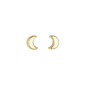 Jack Murphy Jewellers Childrens Jewellery | Jmj Gold Jewellery | 9ct Yellow Gold Crescent Moon Stud Earrings