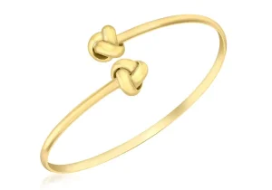 Jack Murphy Jewellers All Jmj & Branded Fashion Jewellery | Jmj Gold Jewellery | 9ct Yellow Gold Crossover Knot Torque Bangle