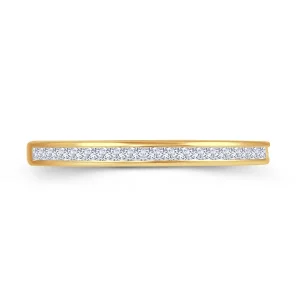 Jack Murphy Jewellers Yellow Gold Wedding & Eternity Rings | 18ct Yellow Gold 0.50ct Channel Set Princess Cut Diamond Ring