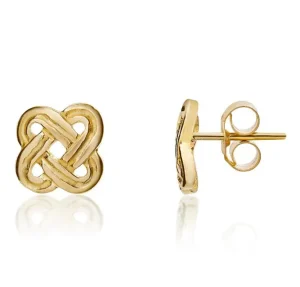 Jack Murphy Jewellers Jmj Gold Jewellery | 9ct Yellow Gold Delicate Celtic Stud Earrings