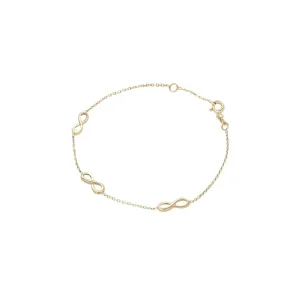 Jack Murphy Jewellers Jmj Gold Jewellery | 9ct Yellow Gold Delicate Infinity Trace Bracelet