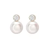 Jack Murphy Jewellers Jmj Diamond Set Jewellery | Jmj Gold Jewellery | 18ct Yellow Gold Diamond & Cultured Pearl Stud Earrings, 0.40ct
