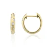 Jack Murphy Jewellers Jmj Diamond Set Jewellery | Jmj Gold Jewellery | 9ct Yellow Gold Diamond Cheetah Hoop Earrings