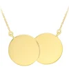 Jack Murphy Jewellers Jmj Gold Jewellery | 9ct Yellow Gold Double Disc Pendant & Chain