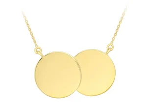 Jack Murphy Jewellers Jmj Gold Jewellery | 9ct Yellow Gold Double Disc Pendant & Chain
