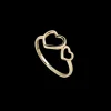 Jack Murphy Jewellers All Jmj & Branded Fashion Jewellery | Jmj Gold Jewellery | 9ct Yellow Gold Double Open Heart Ring