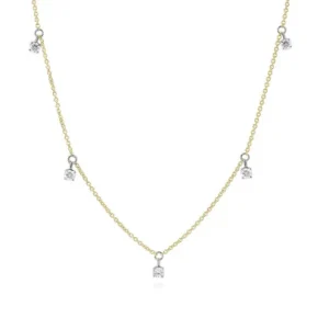 Jack Murphy Jewellers Jmj Diamond Set Jewellery | Jmj Gold Jewellery | 9ct Yellow Gold Five Diamond Dotted Necklace Necklace