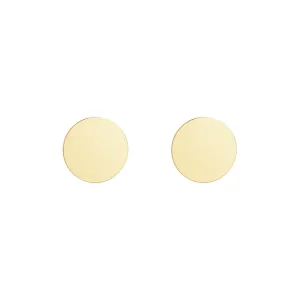 Jack Murphy Jewellers Jmj Gold Jewellery | 9ct Yellow Gold Flat Polished Round Stud Earrings