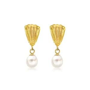 Jack Murphy Jewellers Jmj Gold Jewellery | 9ct Yellow Gold Freshwater Pearl Drop Earrings