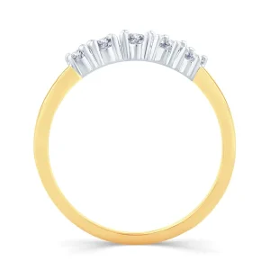 Jack Murphy Jewellers Yellow Gold Wedding & Eternity Rings | 18ct Yellow Gold Graduating Oval Diamond Wedding Ring 0.45ct