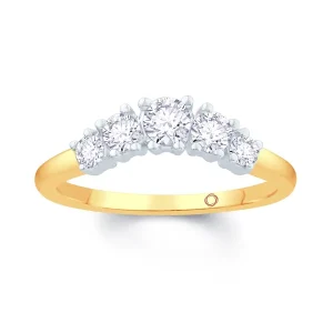 Jack Murphy Jewellers Yellow Gold Wedding & Eternity Rings | 18ct Yellow Gold Graduating Brilliant Round Diamond Wedding Ring 0.45ct