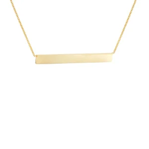 Jack Murphy Jewellers Jmj Gold Jewellery | 9ct Yellow Gold Horizontal Personalising Necklace