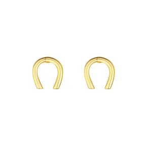 Jack Murphy Jewellers Childrens Jewellery | Jmj Gold Jewellery | 9ct Yellow Gold Horseshoe Stud Earrings