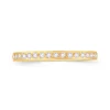 Jack Murphy Jewellers Yellow Gold Wedding & Eternity Rings | 18ct Yellow Gold Inlaid Brilliant Round 2mm Diamond Ring 0.15ct