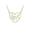 Jack Murphy Jewellers Jmj Gold Jewellery | 9ct Yellow Gold Large 'LOVE' Heart Pendant Necklace