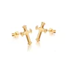 Jack Murphy Jewellers Jmj Gold Jewellery | 9ct Yellow Gold Light Cross Stud Earrings