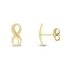 Jack Murphy Jewellers Jmj Gold Jewellery | 9ct Yellow Gold Light Infinity Stud Earrings