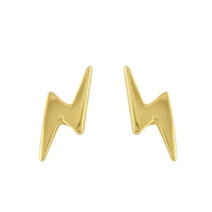 Jack Murphy Jewellers Childrens Jewellery | Jmj Gold Jewellery | 9ct Yellow Gold Lightning Bolt Stud Earring