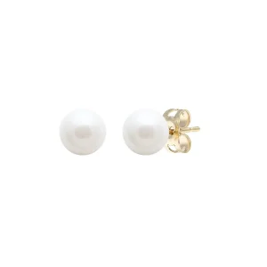 Jack Murphy Jewellers Jmj Gold Jewellery | 9ct Yellow Gold 5.5mm Cultured River Pearl Earrings