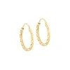 Jack Murphy Jewellers Jmj Gold Jewellery | 9ct Yellow Gold 15mm Diamond Cut Hoop Earrings