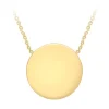 Jack Murphy Jewellers Jmj Gold Jewellery | 9ct Yellow Gold 15mm Disc Pendant Adjustable Necklace