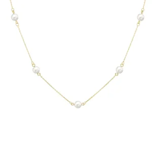 Jack Murphy Jewellers Jmj Gold Jewellery | 9ct Yellow Gold 6mm Fresh Water Pearls Adjustable Necklace