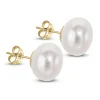 Jack Murphy Jewellers Jmj Gold Jewellery | 9ct Yellow Gold 11mm Freshwater Button Pearl Earrings
