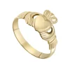 Jack Murphy Jewellers Jmj Gold Jewellery | 10ct Yellow Gold 10mm Ladies Claddagh Ring - Size O 1/2