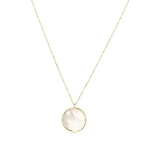 Jack Murphy Jewellers Jmj Gold Jewellery | 9ct Yellow Gold Mother of Pearl Disc Pendant Necklace