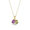 Jack Murphy Jewellers Jmj Gemstone Jewellery | 9ct Yellow Gold Multi Coloured Green Blue Purple CZ Stone Necklace