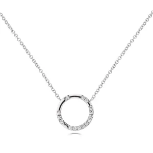 Jack Murphy Jewellers Jmj Diamond Set Jewellery | Jmj Gold Jewellery | 18ct Yellow Gold Open Circle Scattered Diamond Set Necklace