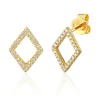 Jack Murphy Jewellers Jmj Diamond Set Jewellery | Jmj Gold Jewellery | 9ct Yellow Gold Open Kite Diamond Earrings