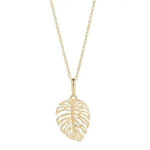 Jack Murphy Jewellers Jmj Gold Jewellery | 9ct Yellow Gold Open Leaf Pendant Necklace