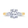 Jack Murphy Jewellers Natural Three-Stone Diamond Rings | 18ct Yellow Gold Oval & Pear Three Stone Diamond Ring, 1.02ct