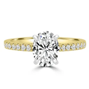 Jack Murphy Jewellers Natural Solitaire Diamond Rings | 18ct Yellow Gold Oval Solitaire Diamond Band, 1.16ct