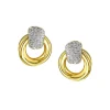 Jack Murphy Jewellers Jmj Gold Jewellery | 9ct Yellow Gold Pavé Diamond Rope Stud Earrings