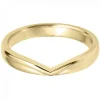 Jack Murphy Jewellers Yellow Gold Wedding Rings | Yellow Gold Wedding & Eternity Rings | 18ct Yellow Gold Plain V Shaped Classic Court 3mm Wedding Ring