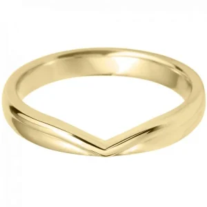 Jack Murphy Jewellers Yellow Gold Wedding Rings | Yellow Gold Wedding & Eternity Rings | 18ct Yellow Gold Plain V Shaped Classic Court 3mm Wedding Ring