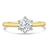 Jack Murphy Jewellers Natural Solitaire Diamond Rings | 18ct Yellow Gold Round Brilliant Solitaire Diamond Ring, 0.80ct