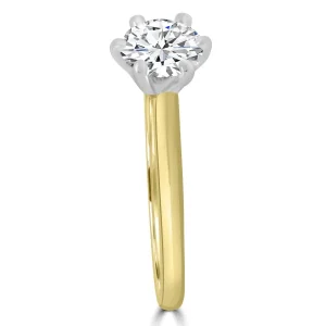 Jack Murphy Jewellers Natural Solitaire Diamond Rings | 18ct Yellow Gold Round Brilliant Solitaire Diamond Ring, 0.80ct