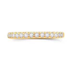 Jack Murphy Jewellers Yellow Gold Wedding & Eternity Rings | 18ct Yellow Gold Round Split Claw Set 1.7mm Diamond Ring 0.20ct