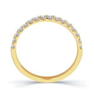 Jack Murphy Jewellers Yellow Gold Wedding & Eternity Rings | 18ct Yellow Gold Round Split Claw Set 2.5mm Diamond Ring 0.40ct