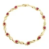 Jack Murphy Jewellers Jmj Diamond Set Jewellery | Jmj Gold Jewellery | 9ct Yellow Gold Ruby & Diamond Bracelet