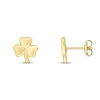 Jack Murphy Jewellers Jmj Gold Jewellery | 9ct Yellow Gold Shamrock Stud Earrings