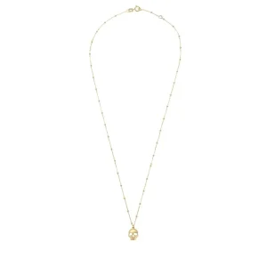 Jack Murphy Jewellers Jmj Gold Jewellery | 9ct Yellow Gold Skull & Diamond Cut Bead Chain Necklace
