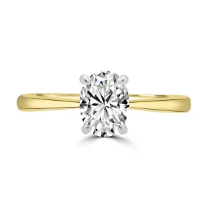 Jack Murphy Jewellers Natural Solitaire Diamond Rings | 18ct Yellow Gold Solitaire Oval Diamond Ring, 0.70ct